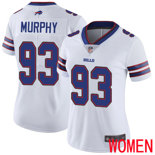 Women Buffalo Bills #93 Trent Murphy White Vapor Untouchable Limited Player NFL Jersey